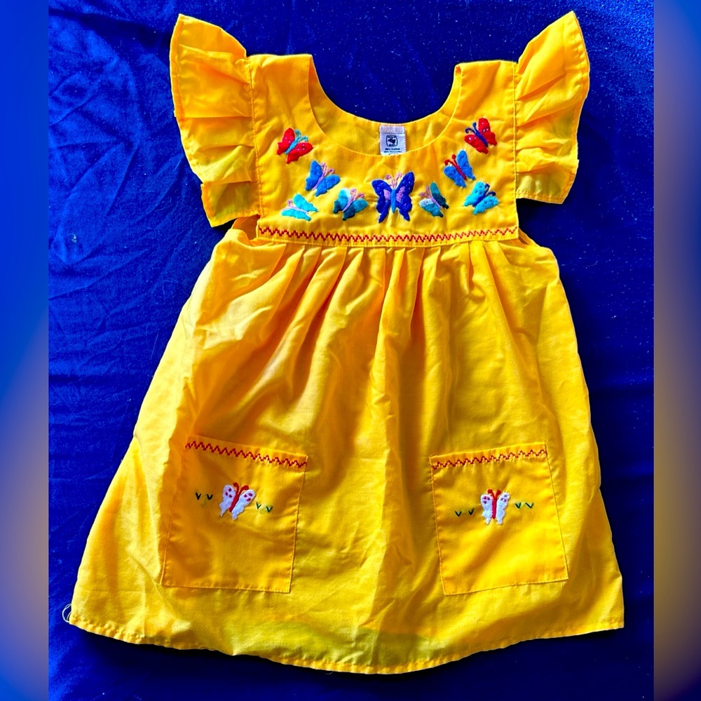 Girls Mexican Smock Dress